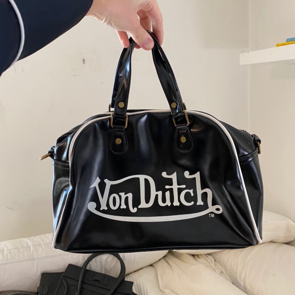 Von Dutch Black Bowler Bag